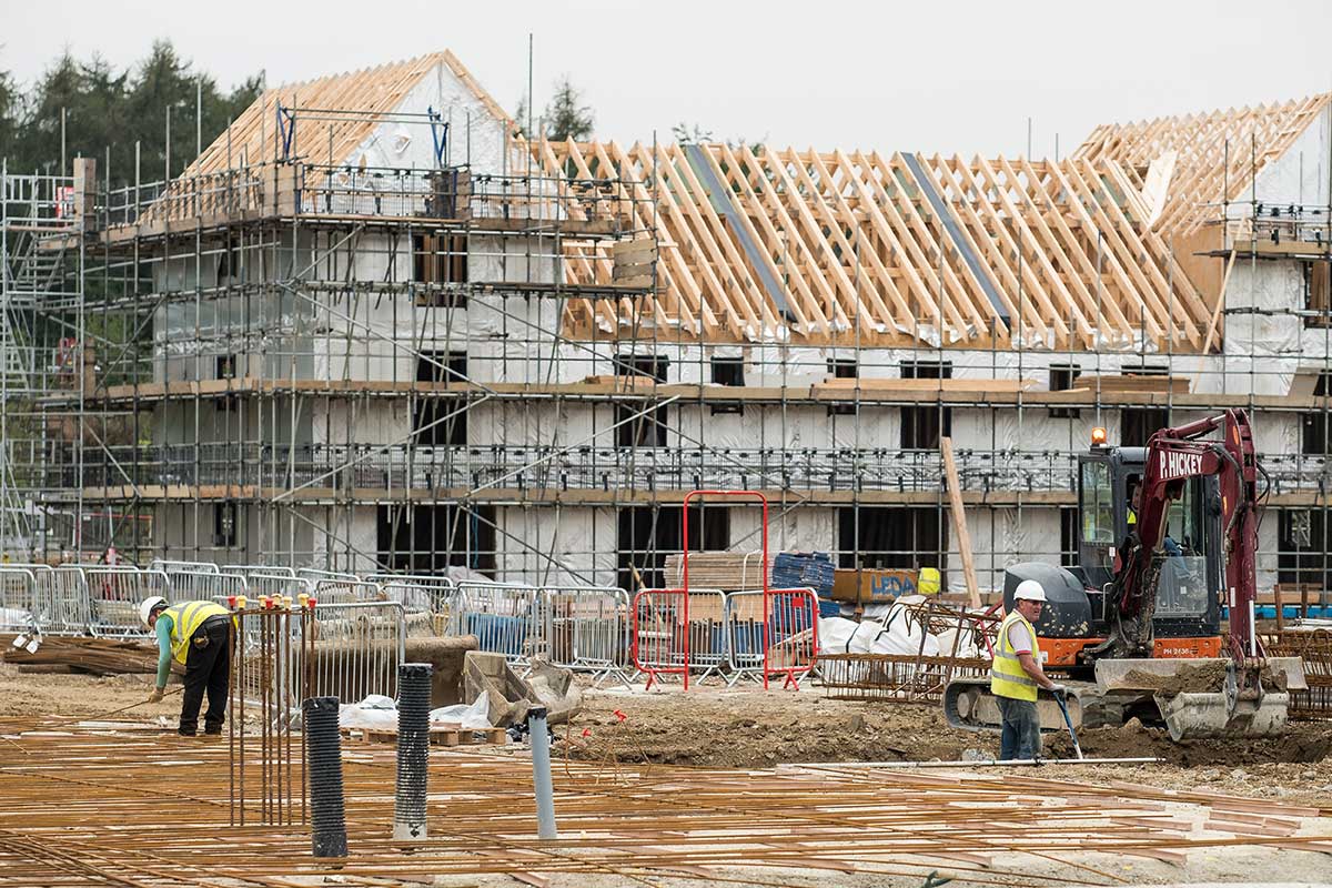 Crest Nicholson building site for new homes