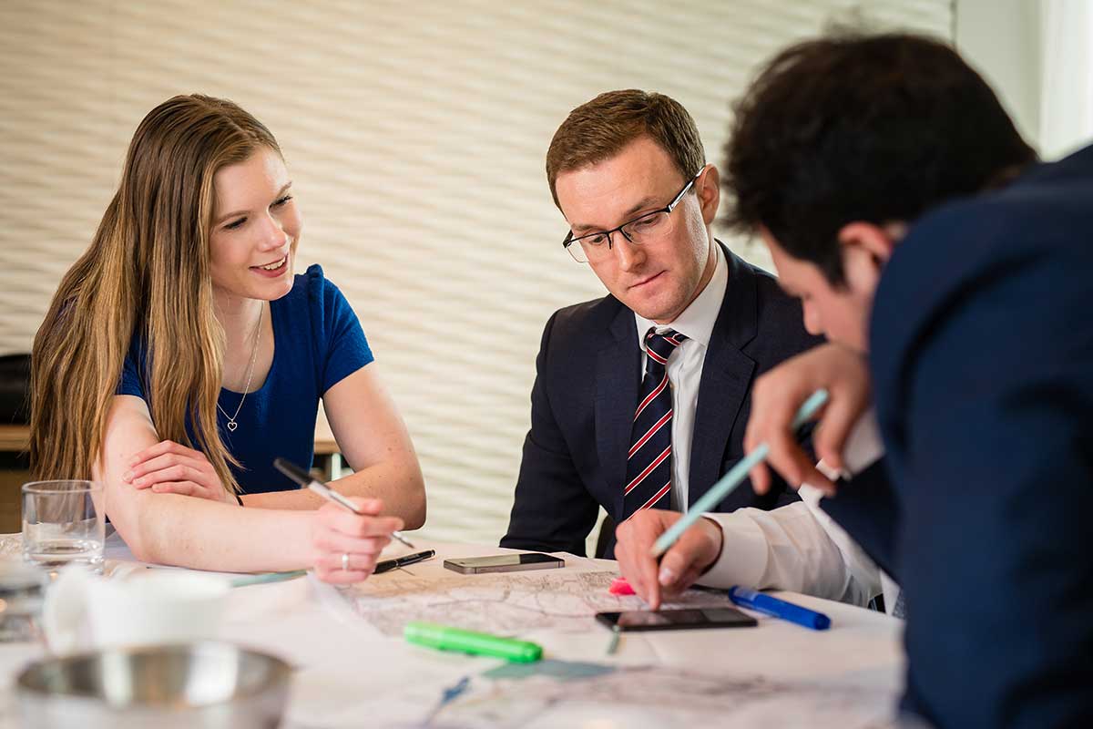 Crest Nicholson employees discuss location plans