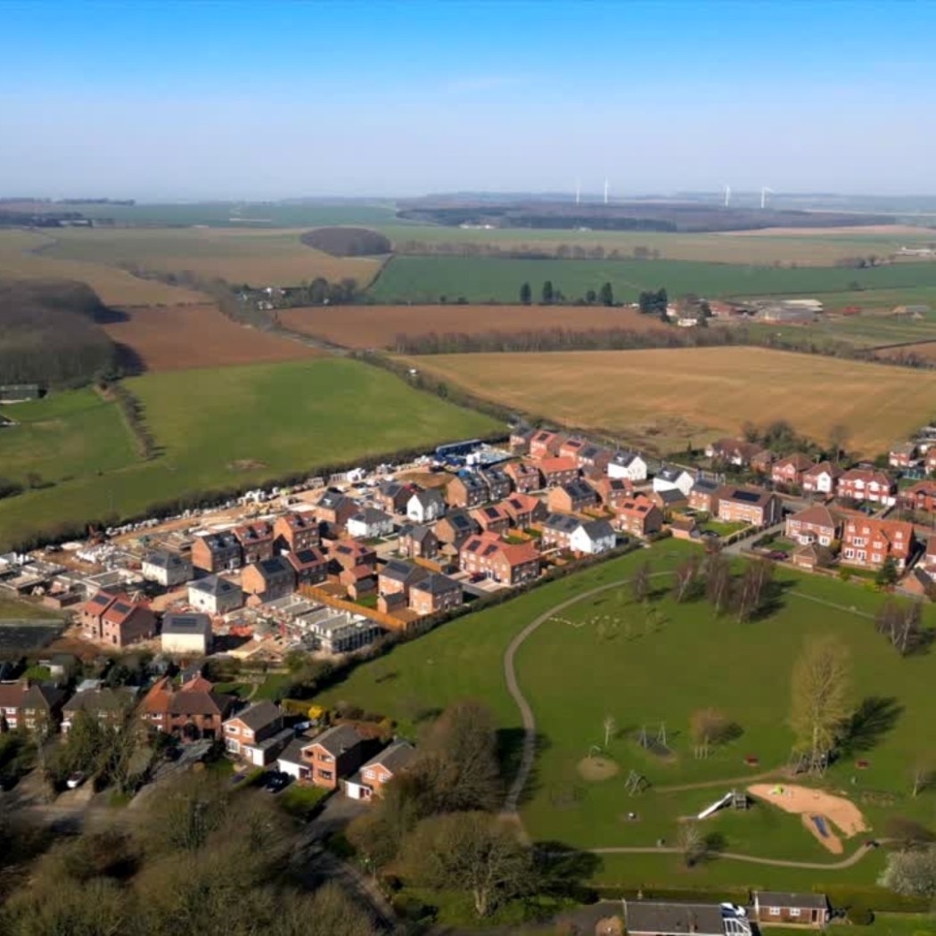 Aerial view of Copley Park in Sprotbrough, South Yorkshire