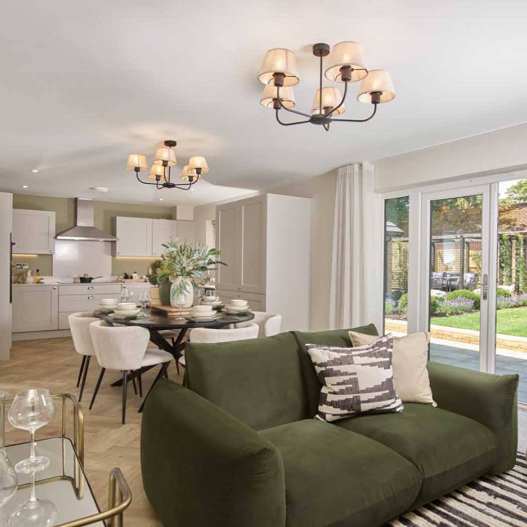 Living room image of a crest nicholson new build home