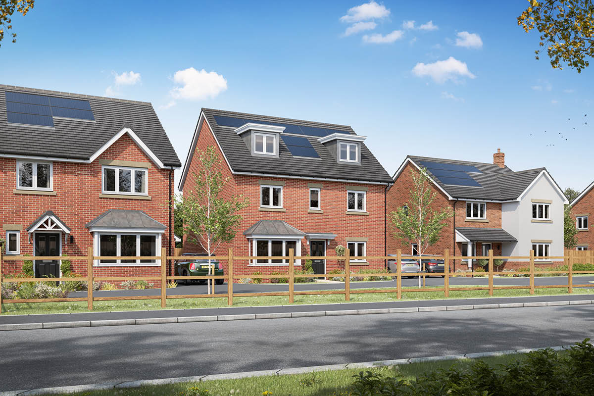 Indicative CGI of a Streetscene at Marston Leys