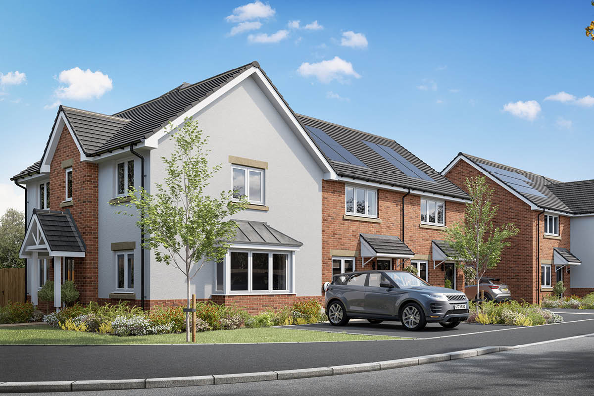 Indicative CGI of a Streetscene at Marston Leys