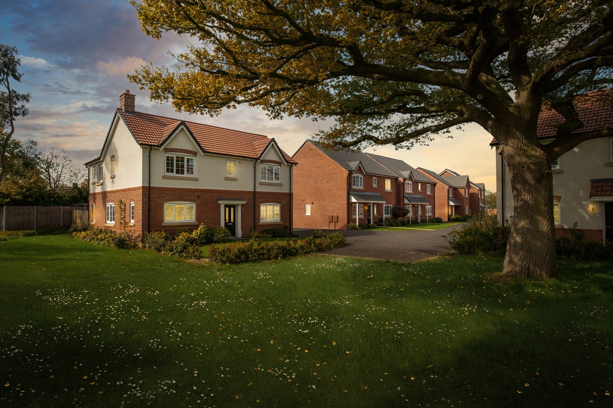 Dusk photography of a street scene at Kegworth Gate