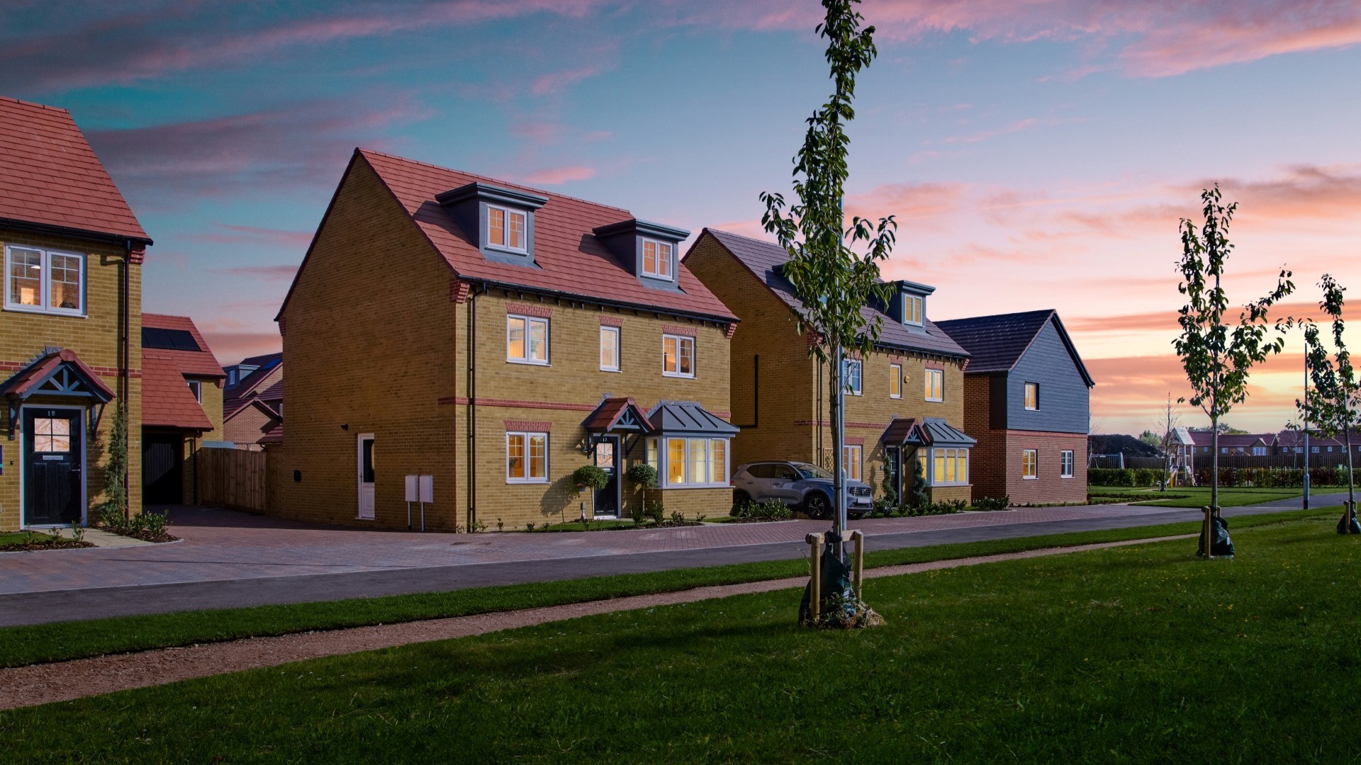 Typical Crest Nicholson street scene