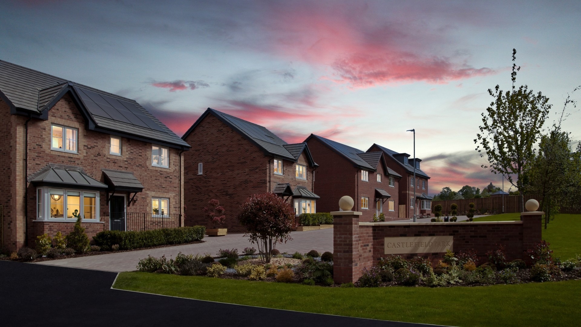 Dusk at Castlefield Park