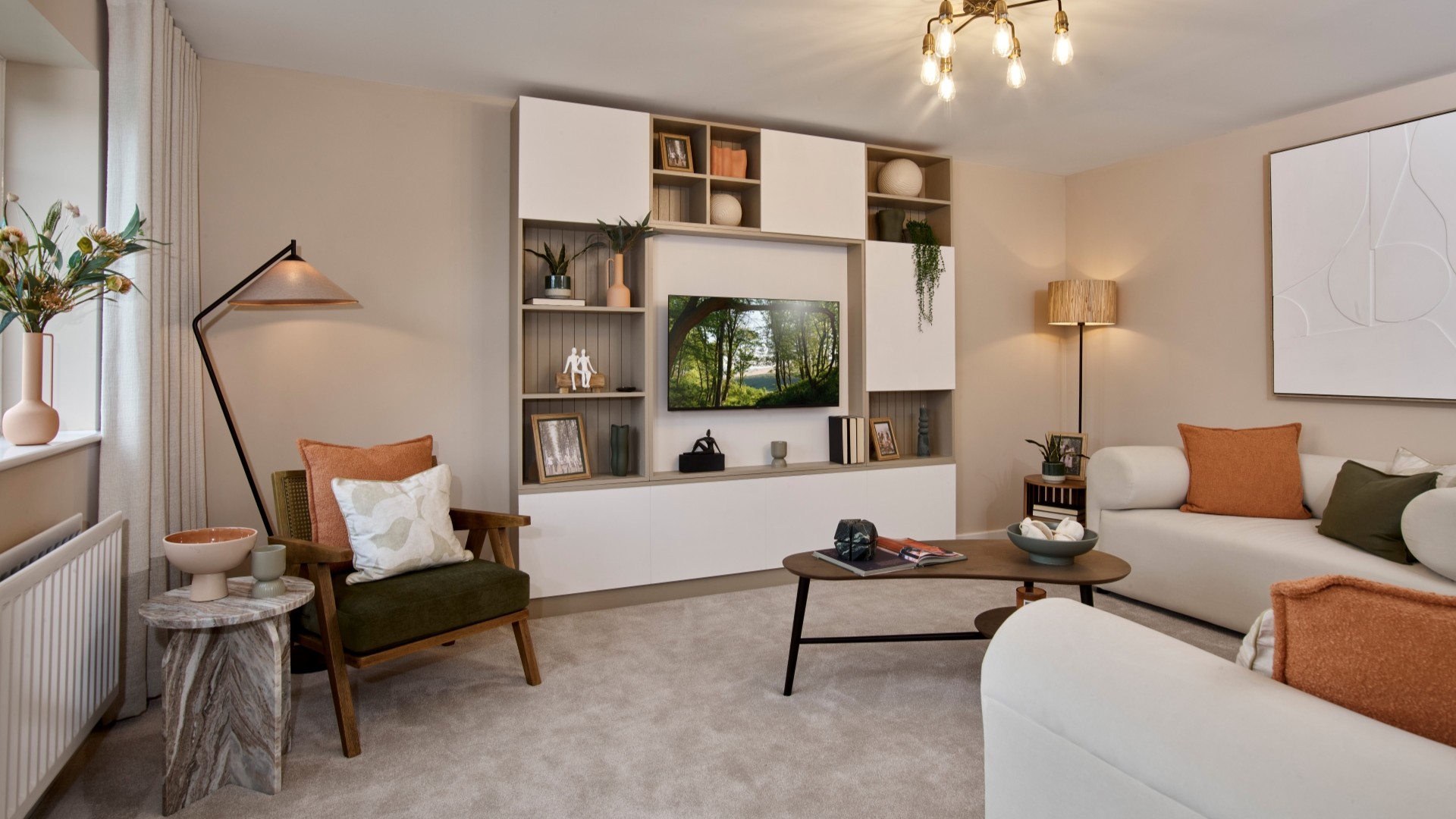 Show home interior at Nobel Park