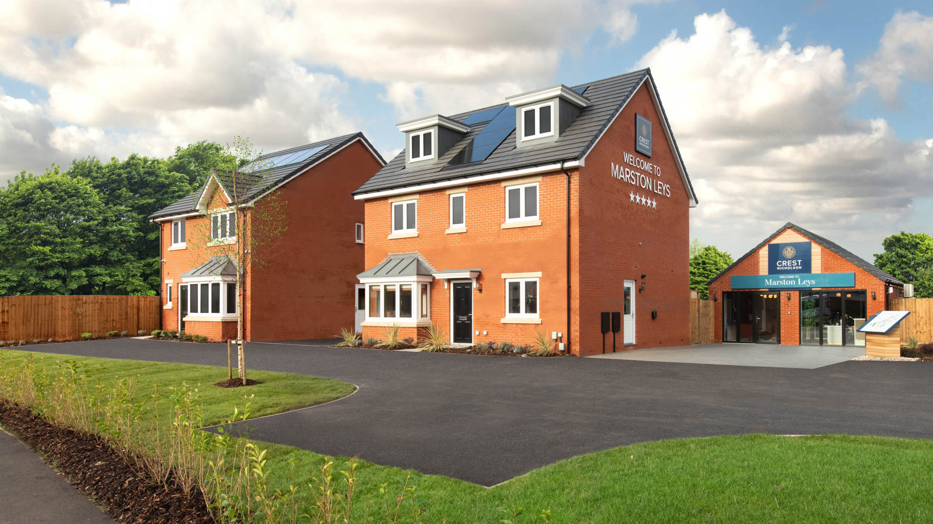 External photography of the Windsor Show Home at Marston Leys