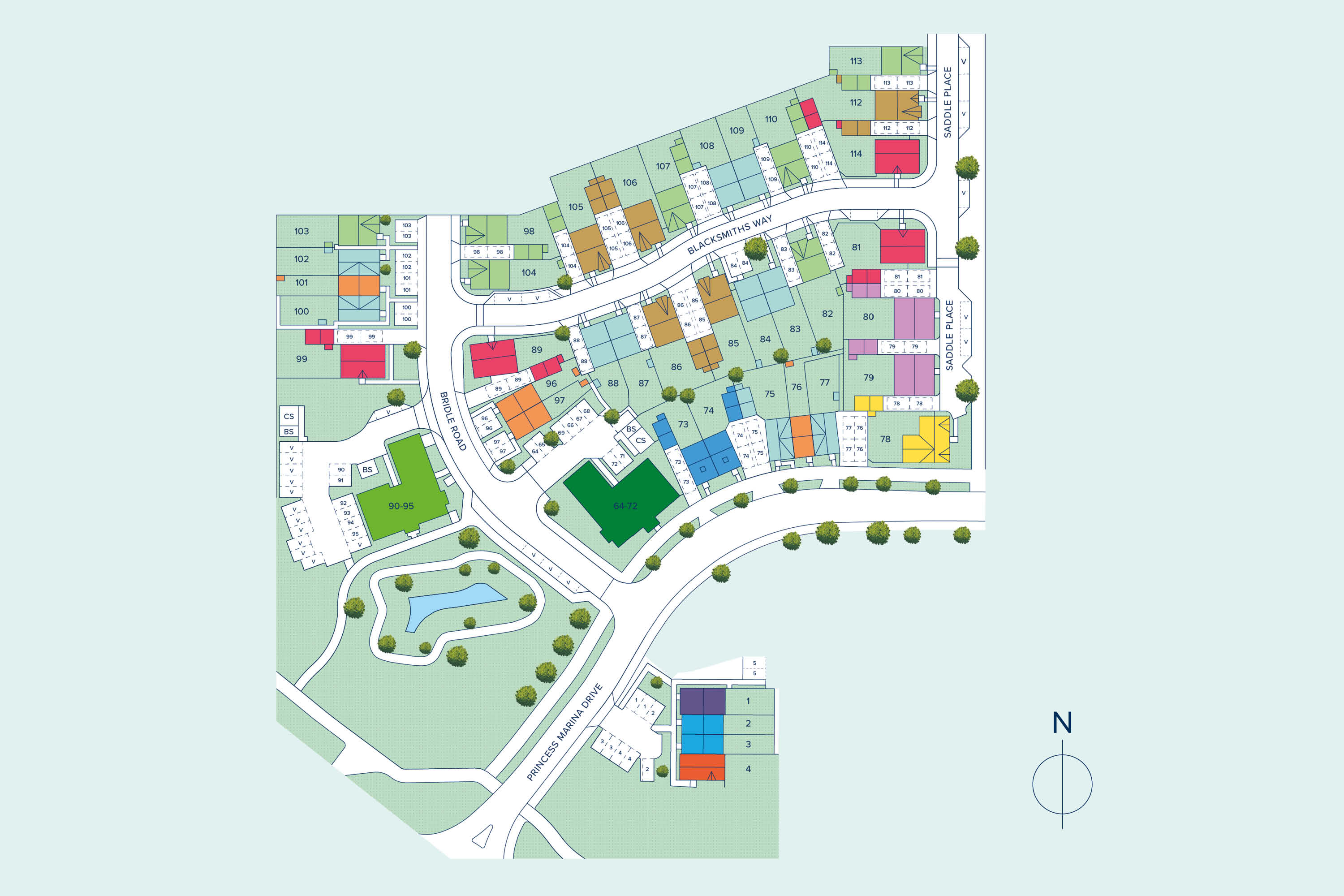 Waterman's Gate at Arborfield Green plan
