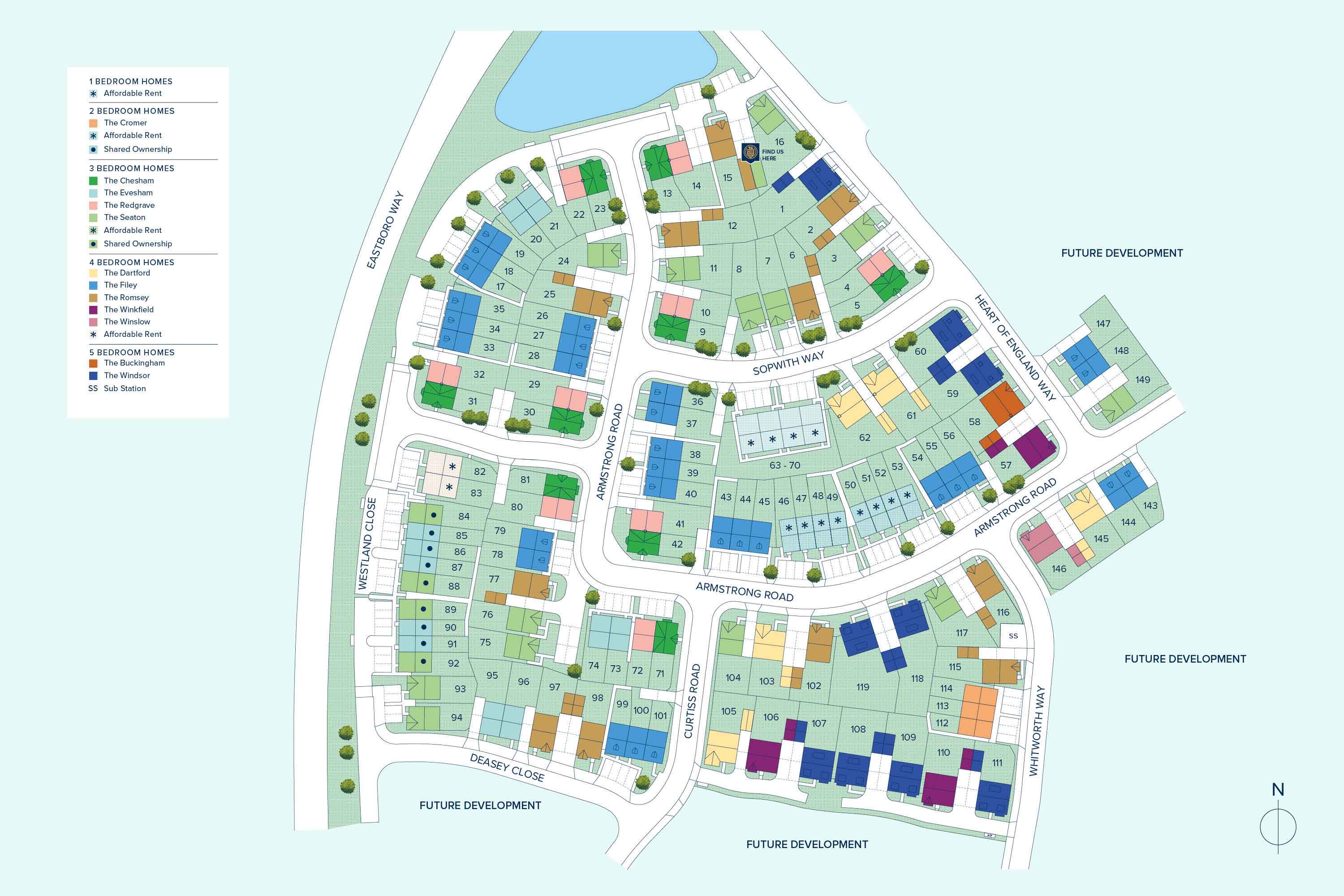 Sketchley Gardens plan