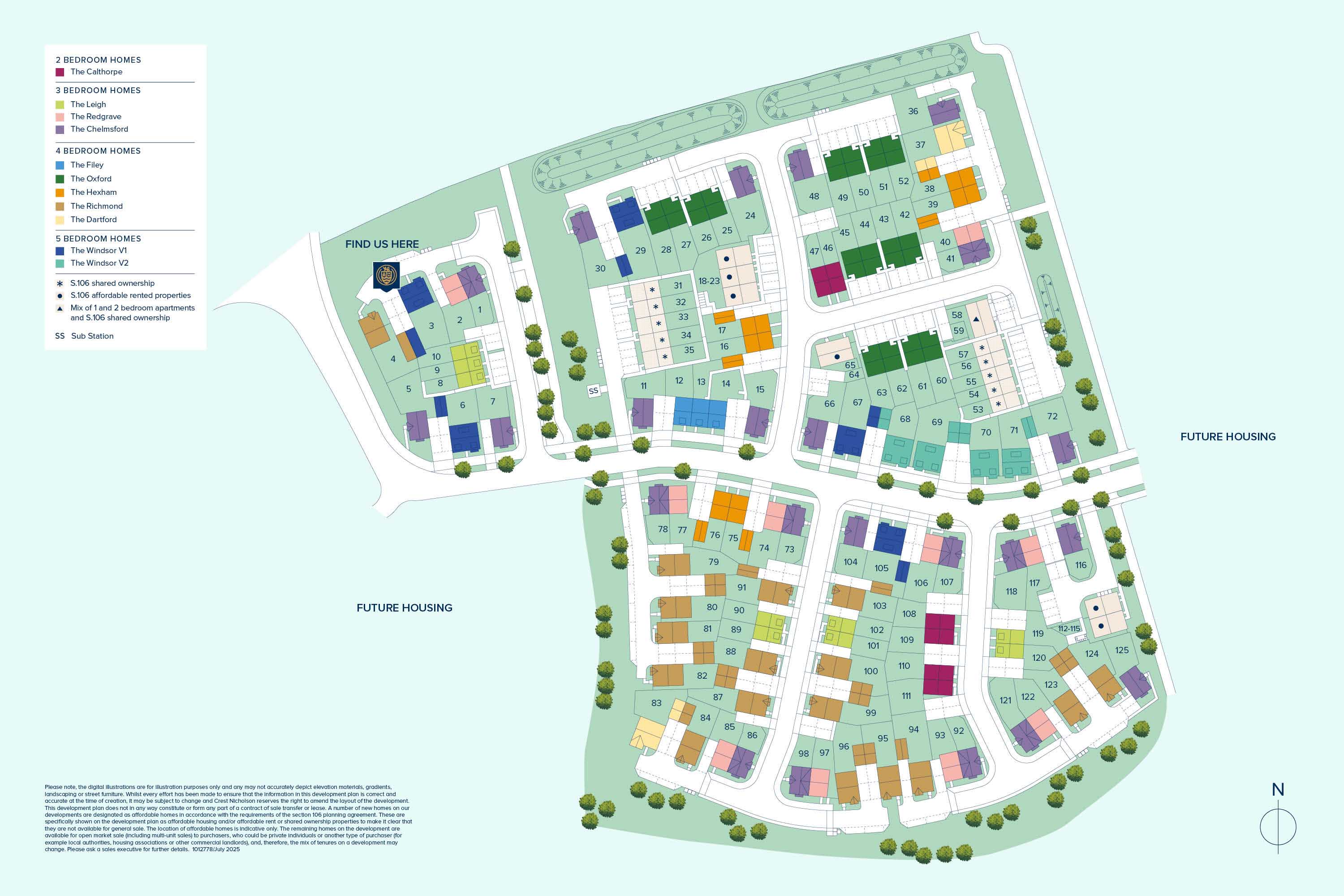Crest Nicholson at Malabar plan