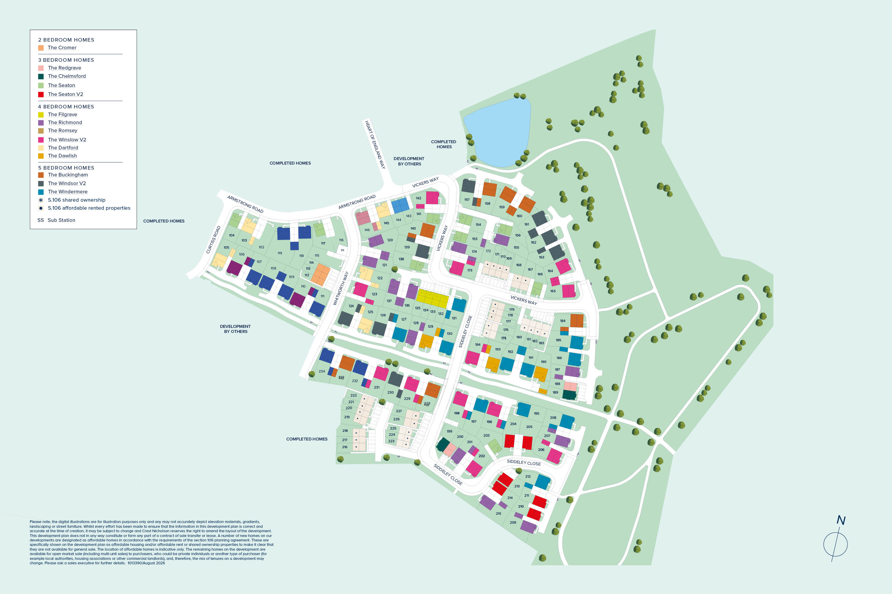https://www.crestnicholson.com/Sketchley Gardens Development Layout