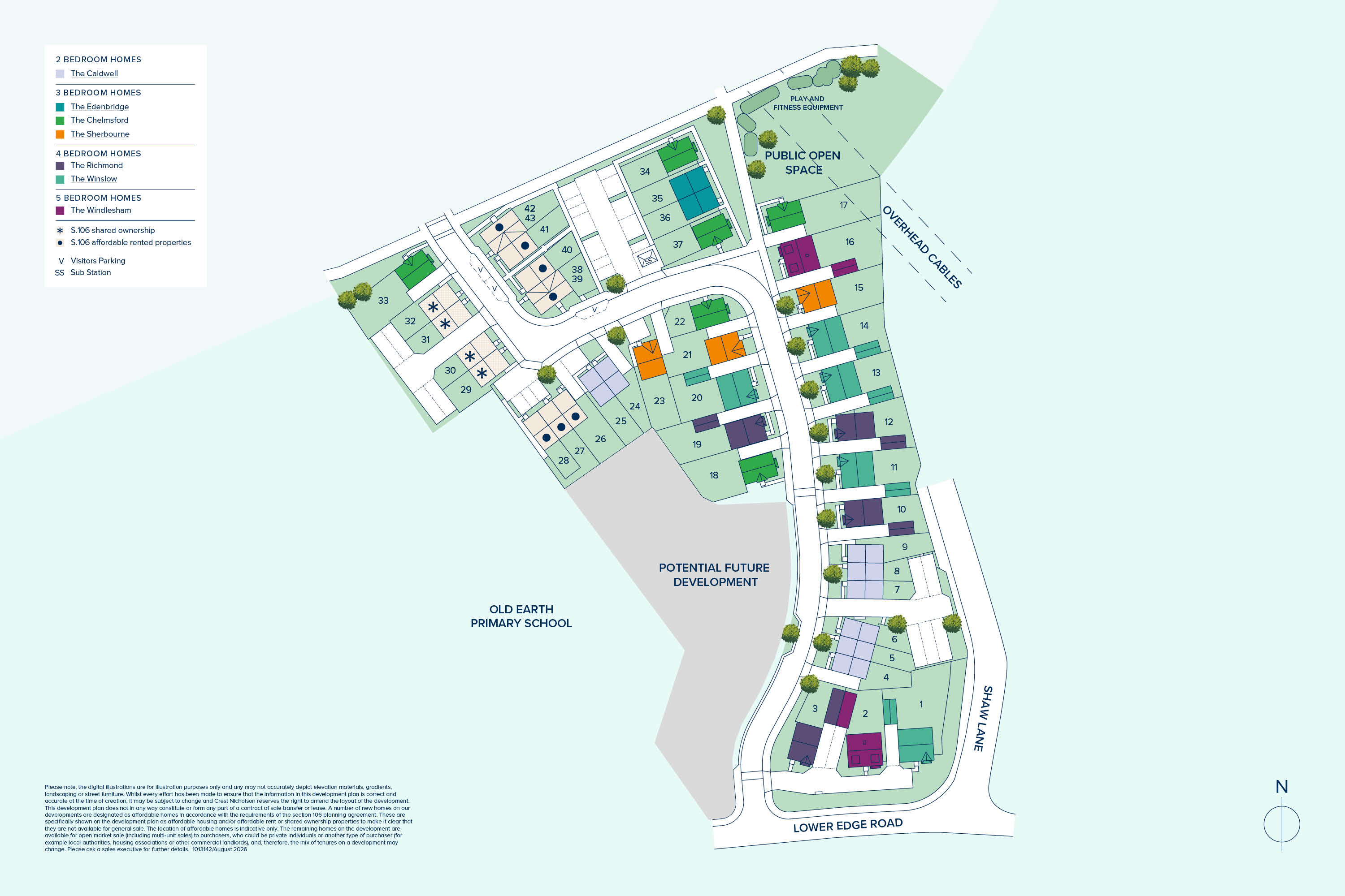 https://www.crestnicholson.com/Elland Site Plan with Key - Oct 26