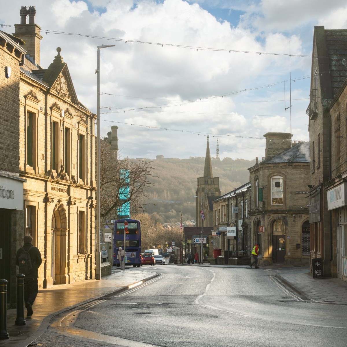 View of Elland high street