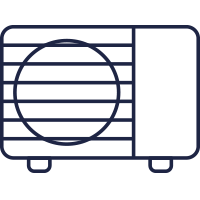 Air Source Heat Pump and Hot Water Cylinder