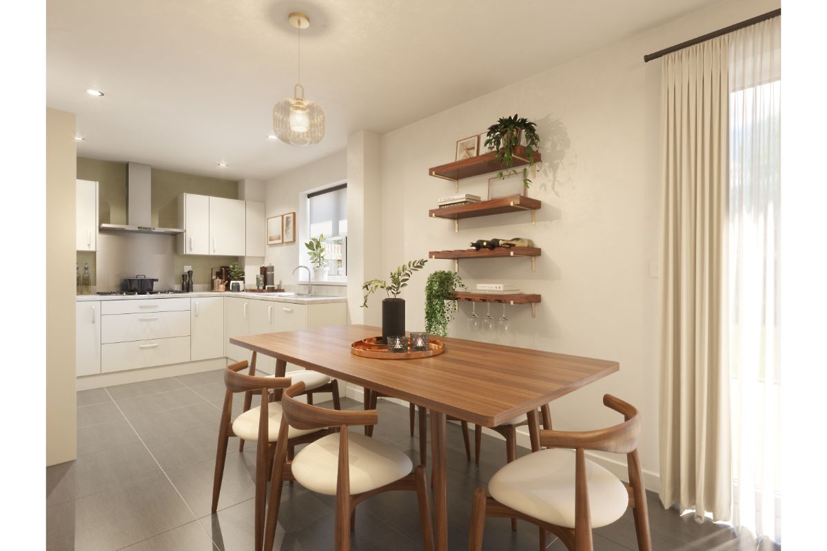 OPEN PLAN KITCHEN/DINING AND FAMILY ROOM