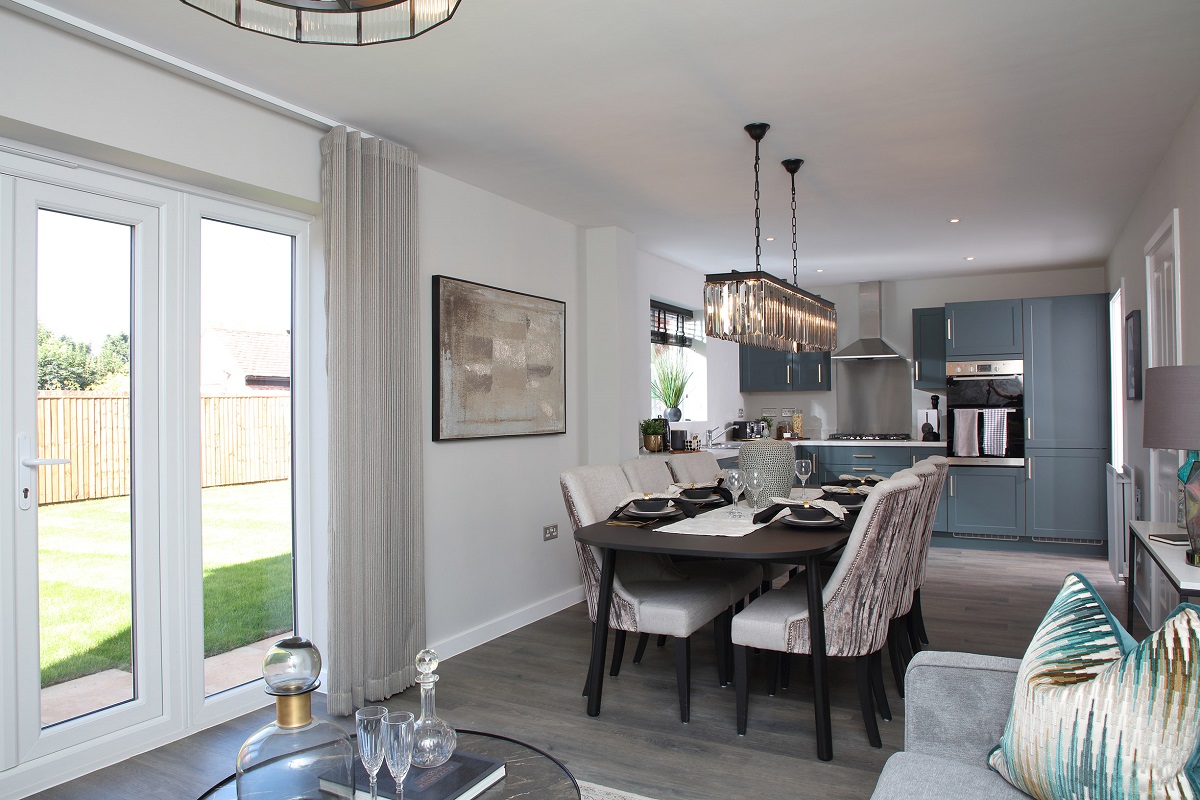 3. Crest Nicholson at Branston Locks - The Dorking - Internals - Kitchen and Dining Area