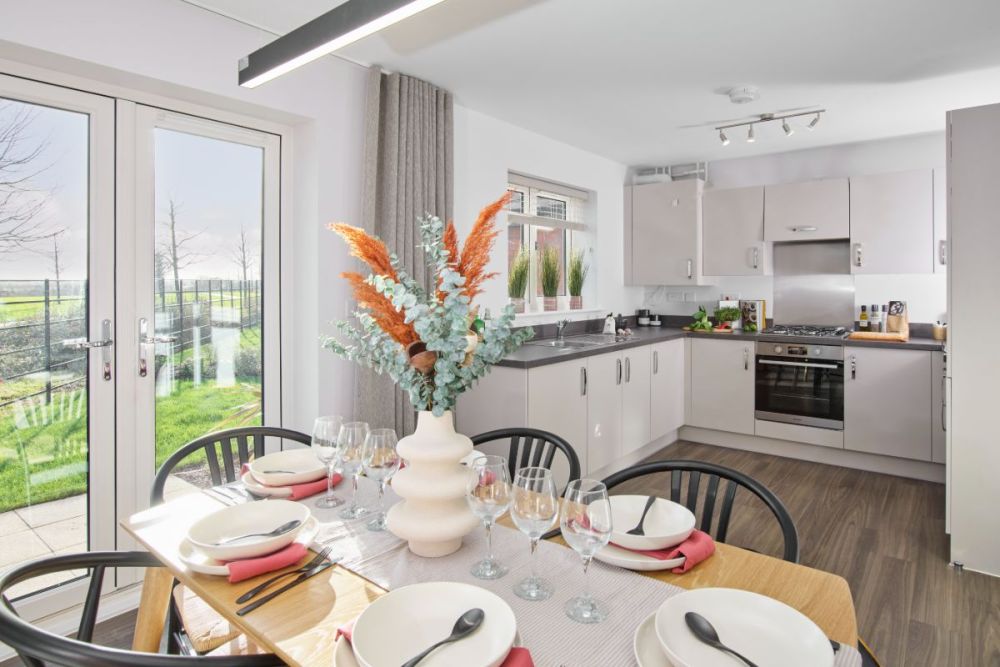 3. Crest Nicholson at Branston Locks - The Chesham - Internals - Kitchen and Dining Area
