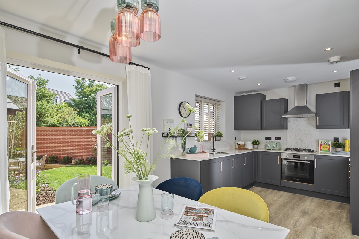 3. Crest Nicholson at Branston Locks - The Chesham - Internals - Kitchen and Dining Area