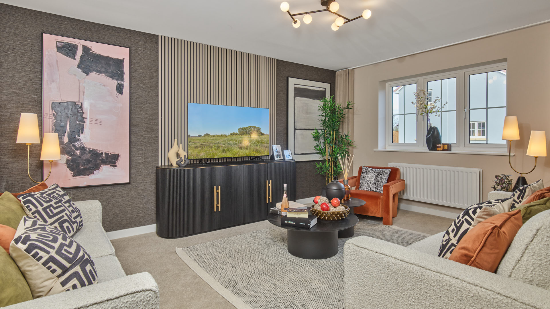 Typical living room at another Crest Nicholson Development