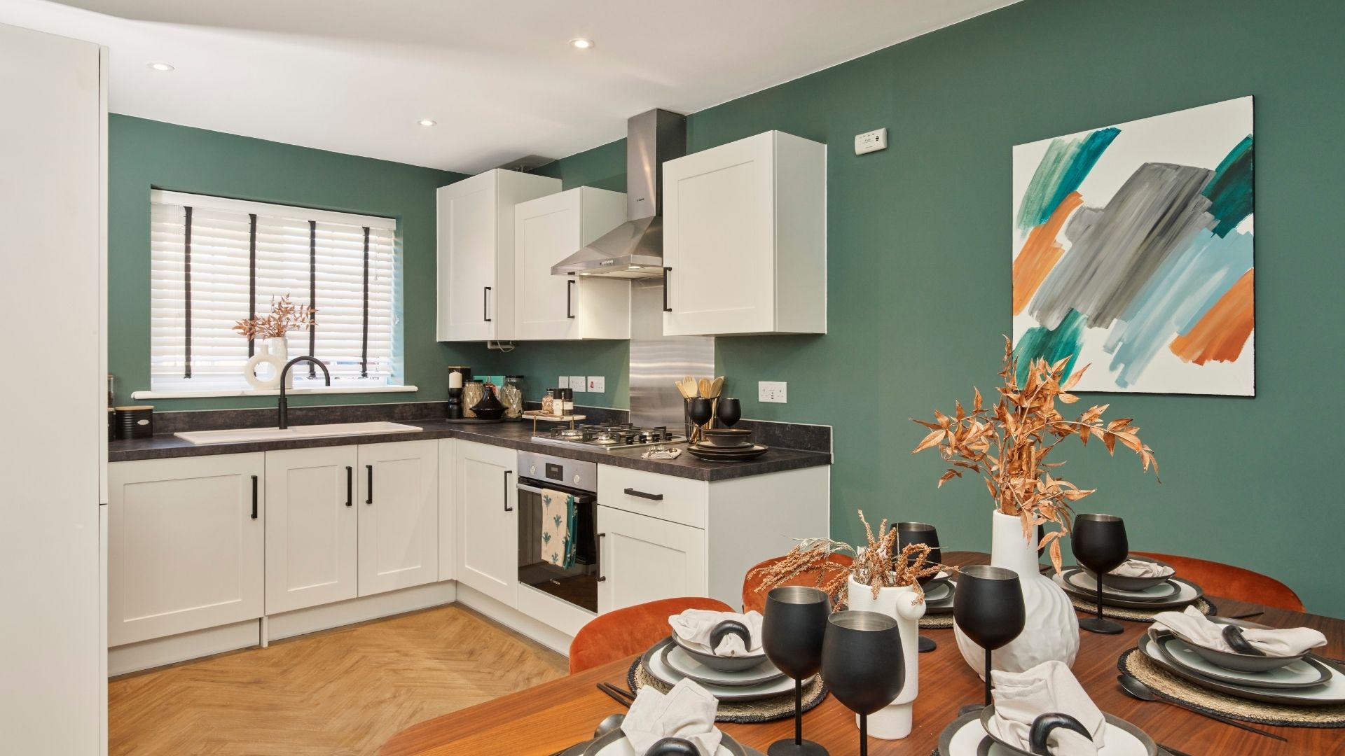 Typical Crest Nicholson kitchen diner from another development 