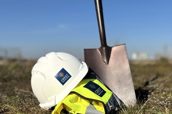 spade in ground at Arden Oaks