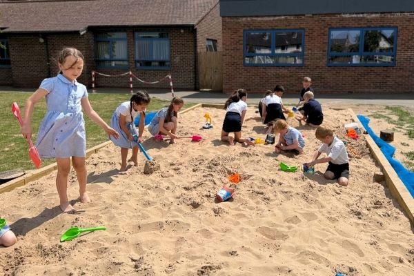 Children playing in sandpit
