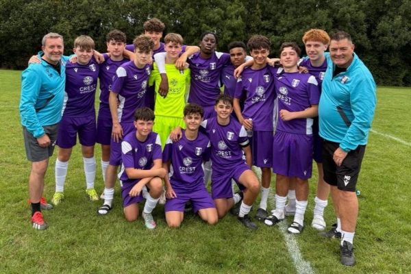 Team picture of U16s Danes at Daventry Town FC