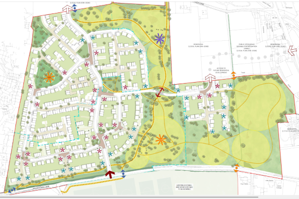 site plan of proposed Ringwood development